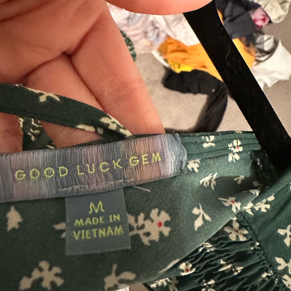 Green Floral Jumpsuit - Picture 5 of 5